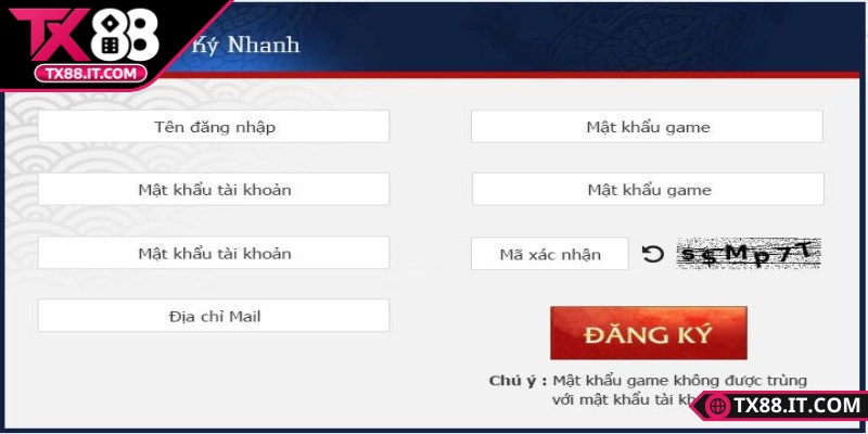 Tạo tài khoản nhanh không cần email TX88 – Truy cập tức thì Tạo tài khoản nhanh không cần email TX88 là giải pháp tối ưu cho người chơi